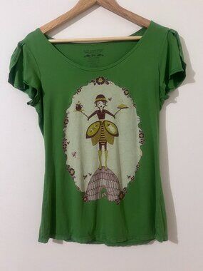 Vintage Blue Platypus Green Vintage Tee